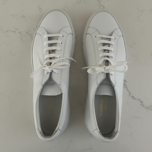 Common Projects White Original Achilles Low Sneakers IT 41 / US 8 - Picture 2 of 4